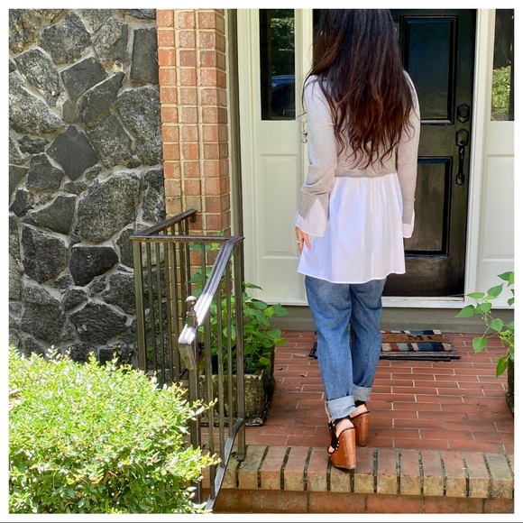 ✨LAST ONE✨LIGHT KNIT TUNIC WITH WHITE CONTRAST - Picture 5 of 10